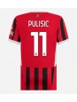 Ženske Nogometnih dresov AC Milan Christian Pulisic #11 Domači 2024-25 Kratki rokavi